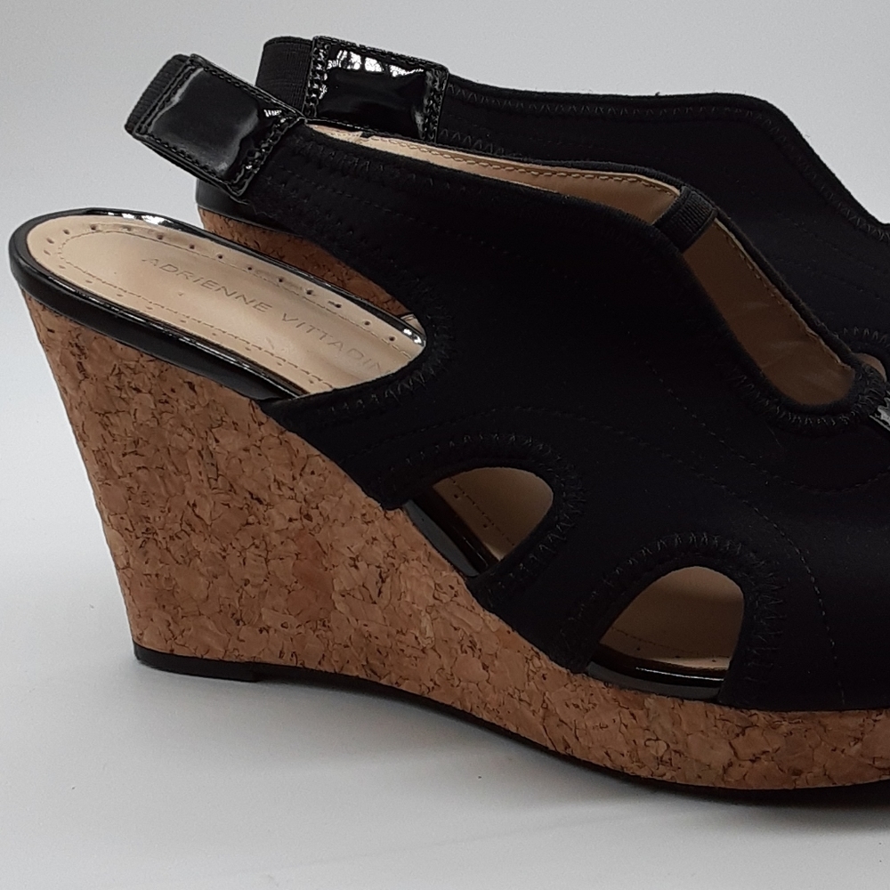 Slingback Wedge ADRIENNE VITTADINI SZ  9.5 Shoe